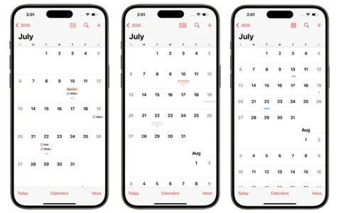 iOS 18 整合日历 + 提醒事项，还可以自由缩放大小