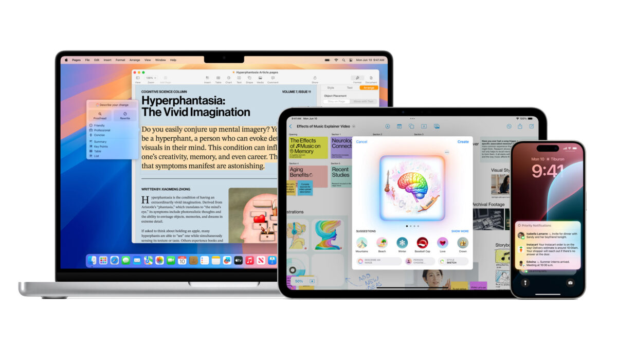 Apple Intelligence 仅限 A17 Pro 或 M 系晶片可用，原因在于内存卡大小