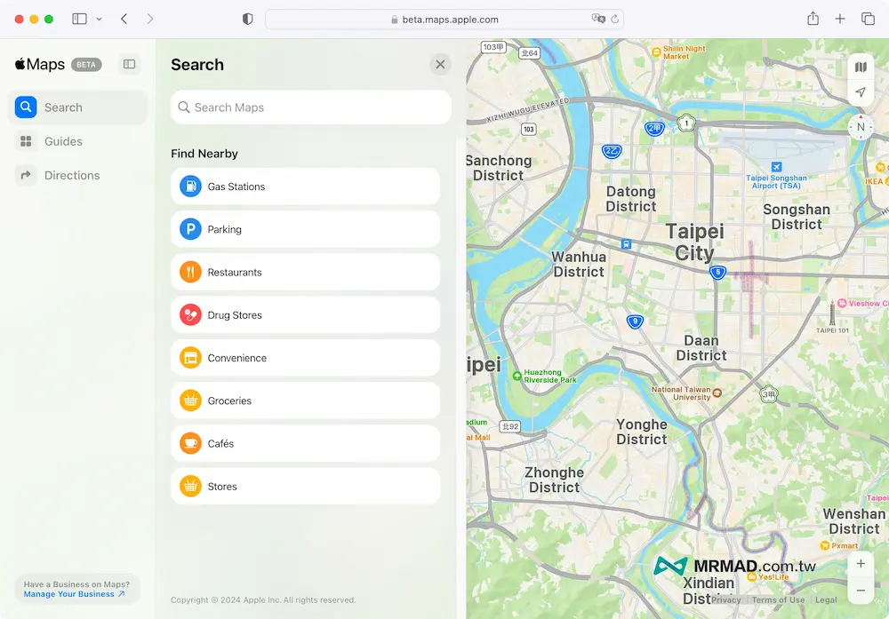 Apple Map（Apple地图）网页版重点整理 1