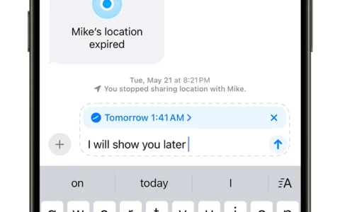 iOS 18 iMessage 也能够预约时间发短信