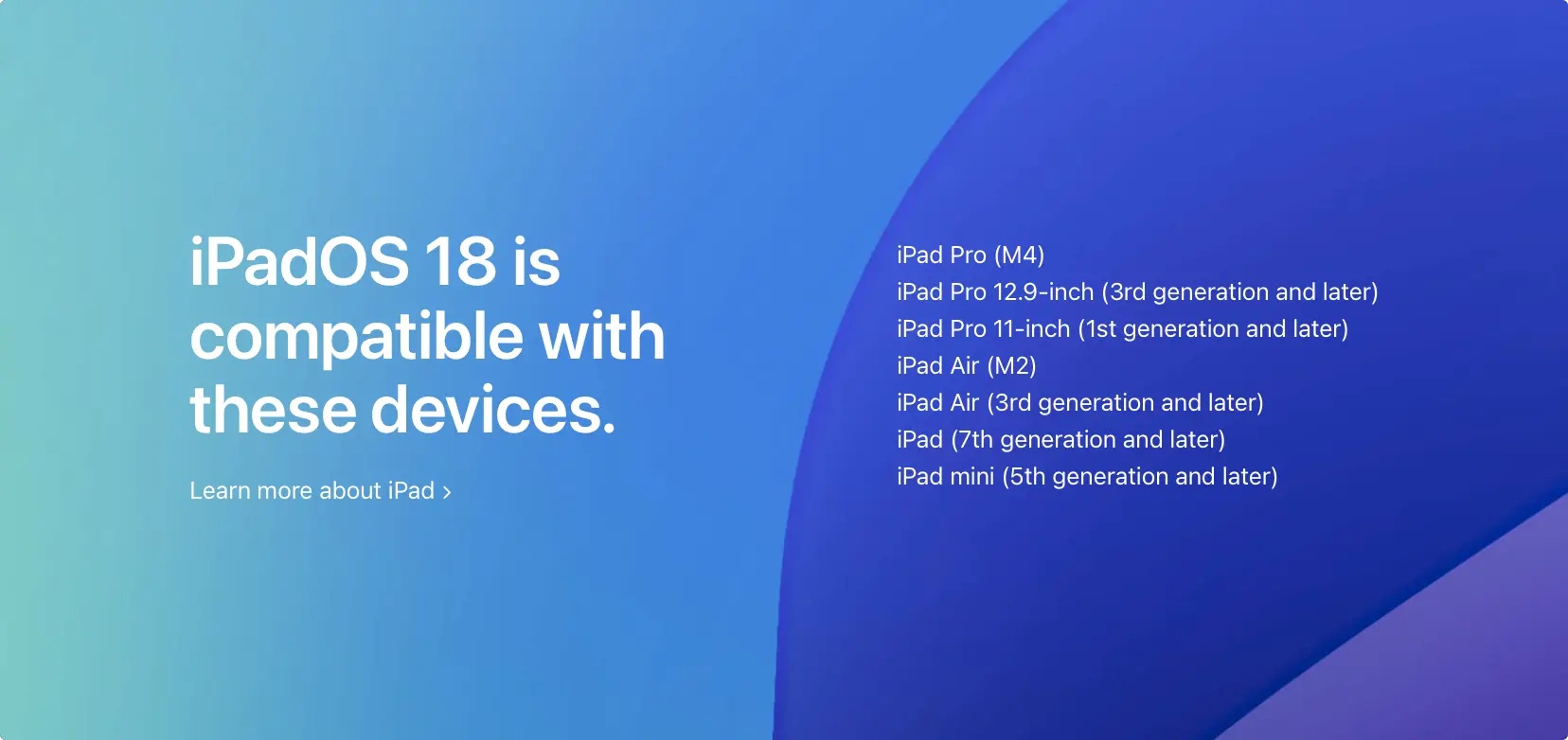 iPadOS 18 支持机型、可以升级的 20 款机型清单一次看