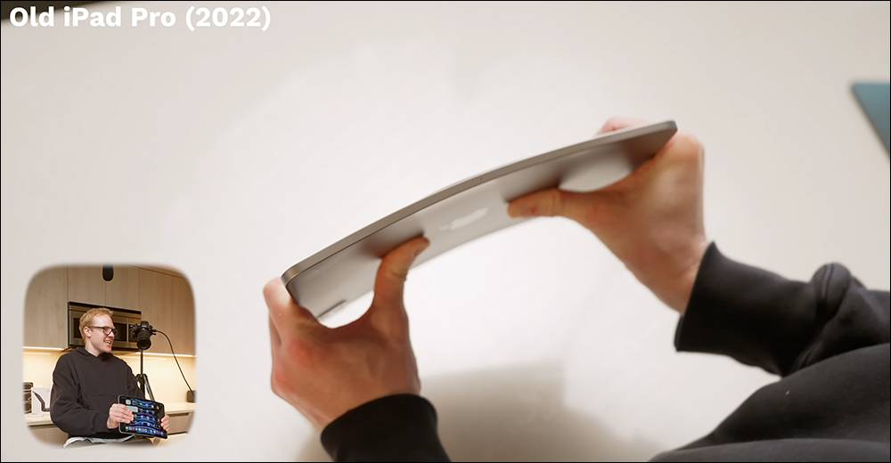 全新 M4 iPad Pro 在暴力测试视频，史上最薄苹果设备，抗弯曲能力表现比前一代更好！ （但还是不建议去折它 - MobGo玩吧