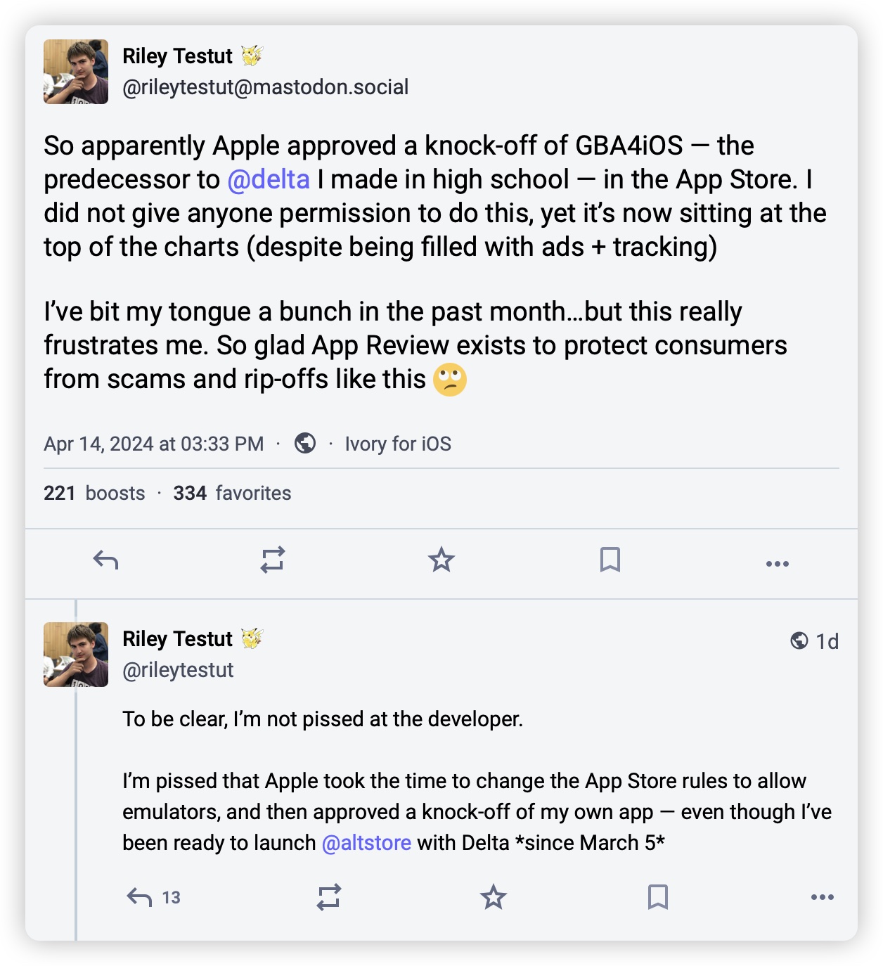 iPhone 游戏模拟器 iGBA 上架 App Store 一天就被下架，终于知道原因了