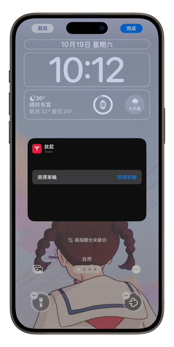 特斯拉特斯拉特斯拉 App iOS iPhone iOS 18 控制中心 锁定画面
