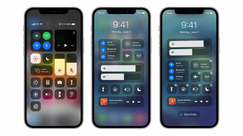 iPhone iOS 17 WWDC 控制中心