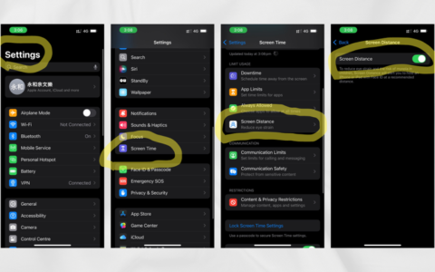 iPhone/iOS 18.0三分钟护眼七设定