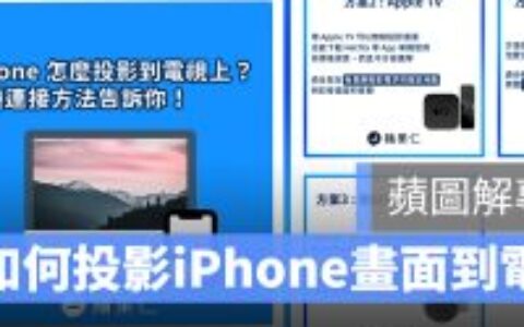苹图解/iPhone画面投影、镜像到电视上的三种方法