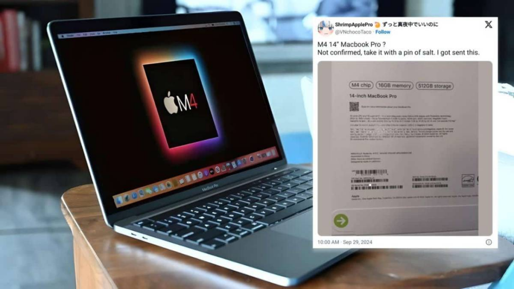 M4 版 MacBook Pro 包装曝光 料 10 月底前正式发布 第1张