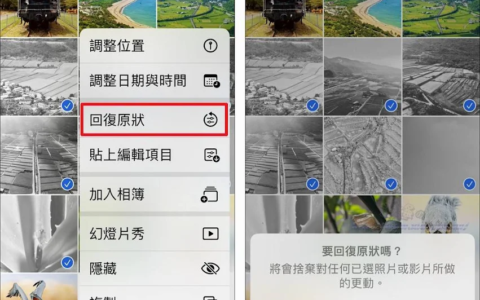 iPhone 编辑照片影片可批量调整色彩、应用滤镜