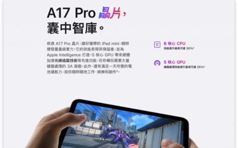 iPad mini 7 突发亮相！外型不变、采用A17 Pro 晶片、支持Apple Pencil Pro