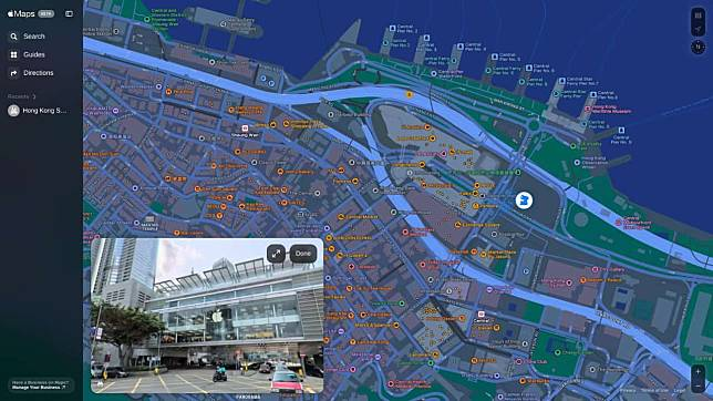 Apple 地图「街景图」功能 现正开放予网页版使用