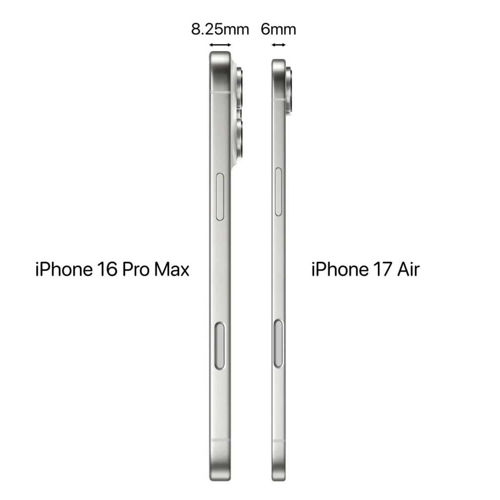 iPhone 17 Air 机身厚度预测仅 6mm！ 可能将成为史上最薄 第1张