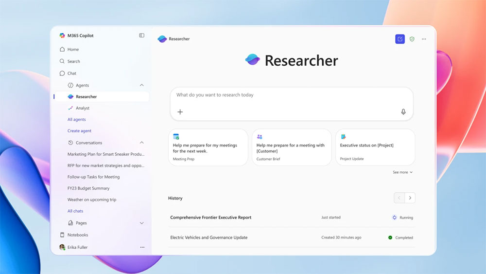微软向所有 Microsoft 365 Copilot 用户开放 Researcher 与 Analyst AI 代理功能 - 锐达哥